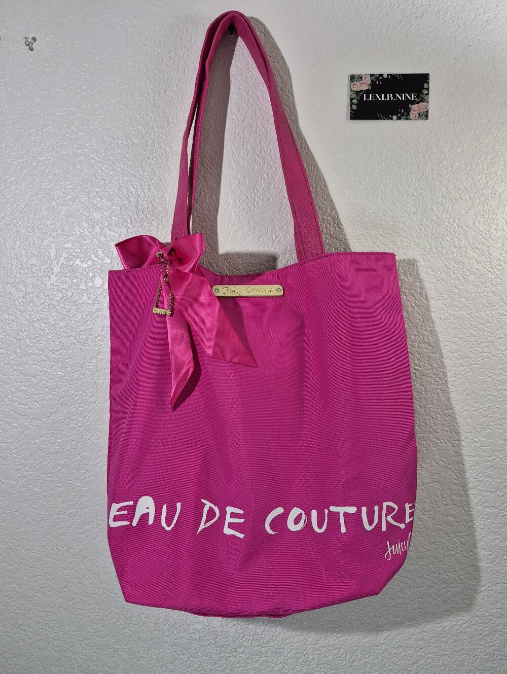 Juicy Couture Pink Tote Bag For Sale